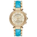Michael Kors Ladies Chronograph Parker Blue Watch - MK6364